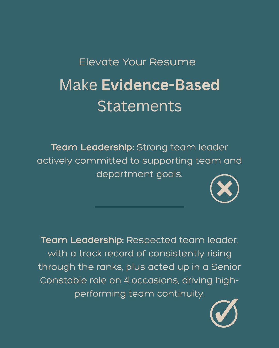 Make Evidence-Based Statements