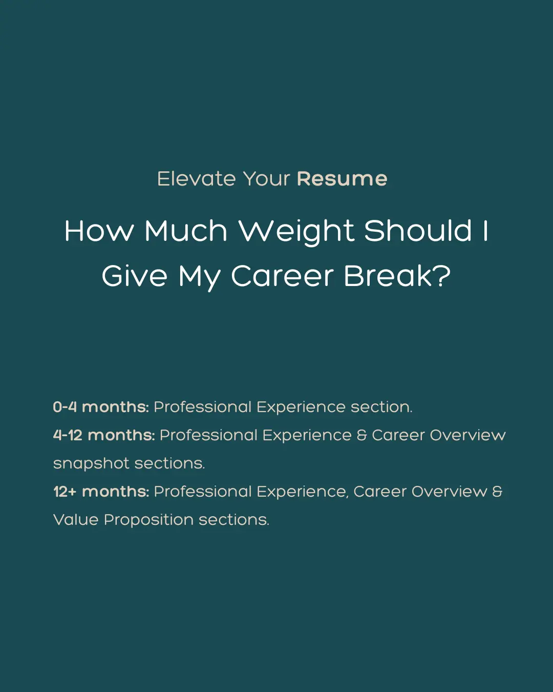How to Write a Resume that Communicates a Career Break (and Sells Your Skills)