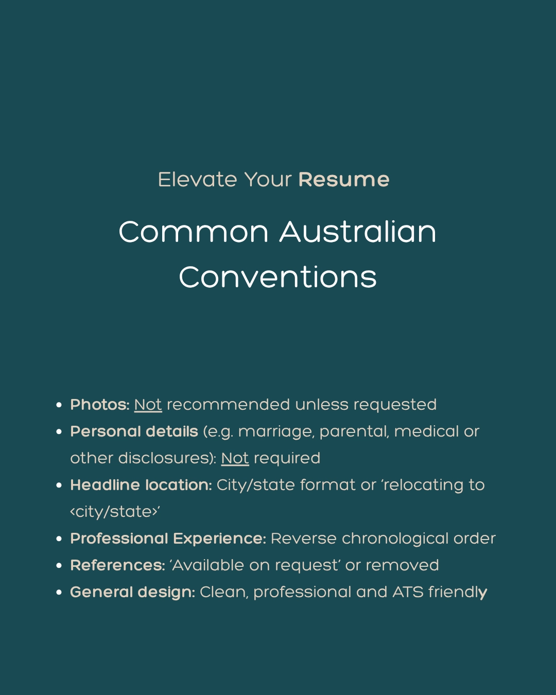 How to Write a Resume for Australia&rsquo;s Job Market: Selling Your International Experience to Local Hiring Managers